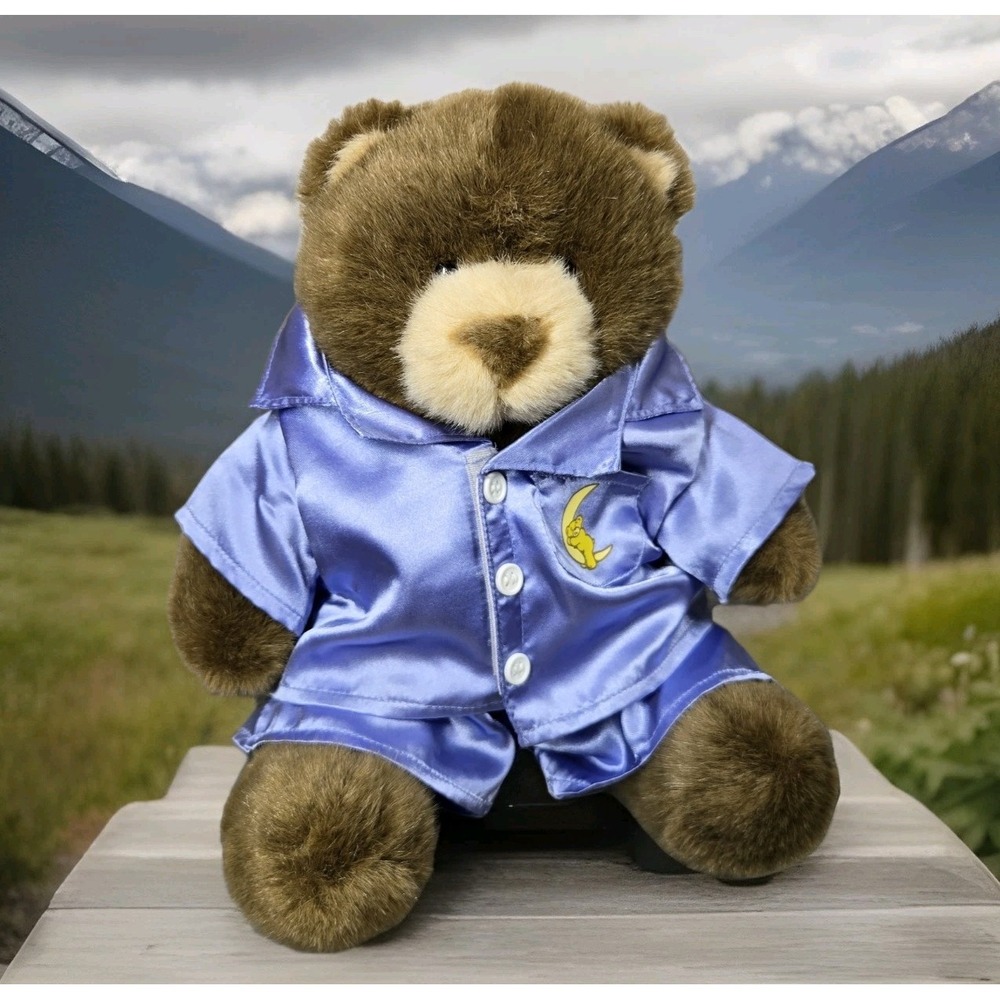 Vintage Build A Bear Plush Brown With Pajamas 1997 Stuffed Hugs Good Wishes‎